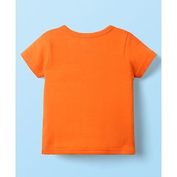 Babyhug 100% Cotton Interlock Knit Front Open Half Sleeves jhablas With Stripes & Animal Print Pack Of 3 - Blue Orange & White