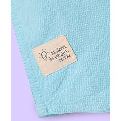 Babyhug Cotton Woven Half Sleeves Shirt With Cut & Sew - White