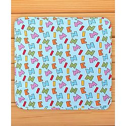 Babyhug Disney 100% Cotton Hooded Towels With Minnie Mouse & Family Graphics   L 79 x B 80 cm Pack Of 2 -Turquoise & White