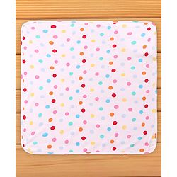 Babyhug Disney 100% Cotton Hooded Towels With Minnie Mouse & Family Graphics   L 79 x B 80 cm Pack Of 2 -Turquoise & White