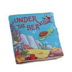 Babyhug Cloth Book Sea Animals|Premium Soft Fabric for Infants | Safe,Non-Toxic,Colorful & Educational Baby Books |Stimulates Auditory sense| Perfect Gifting option|0+ Months