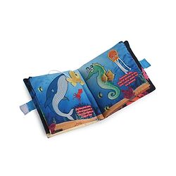 Babyhug Cloth Book Sea Animals|Premium Soft Fabric for Infants | Safe,Non-Toxic,Colorful & Educational Baby Books |Stimulates Auditory sense| Perfect Gifting option|0+ Months