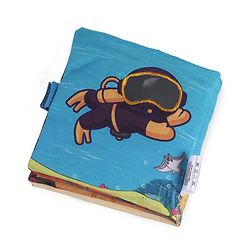 Babyhug Cloth Book Sea Animals|Premium Soft Fabric for Infants | Safe,Non-Toxic,Colorful & Educational Baby Books |Stimulates Auditory sense| Perfect Gifting option|0+ Months