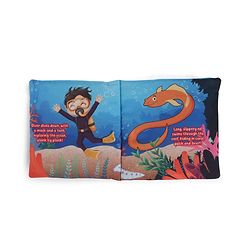 Babyhug Cloth Book Sea Animals|Premium Soft Fabric for Infants | Safe,Non-Toxic,Colorful & Educational Baby Books |Stimulates Auditory sense| Perfect Gifting option|0+ Months