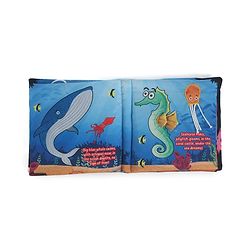 Babyhug Cloth Book Sea Animals|Premium Soft Fabric for Infants | Safe,Non-Toxic,Colorful & Educational Baby Books |Stimulates Auditory sense| Perfect Gifting option|0+ Months