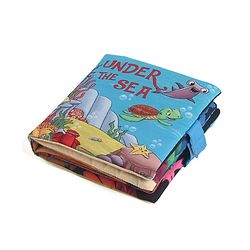 Babyhug Cloth Book Sea Animals|Premium Soft Fabric for Infants | Safe,Non-Toxic,Colorful & Educational Baby Books |Stimulates Auditory sense| Perfect Gifting option|0+ Months
