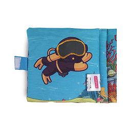 Babyhug Cloth Book Sea Animals|Premium Soft Fabric for Infants | Safe,Non-Toxic,Colorful & Educational Baby Books |Stimulates Auditory sense| Perfect Gifting option|0+ Months