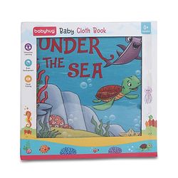Babyhug Cloth Book Sea Animals|Premium Soft Fabric for Infants | Safe,Non-Toxic,Colorful & Educational Baby Books |Stimulates Auditory sense| Perfect Gifting option|0+ Months
