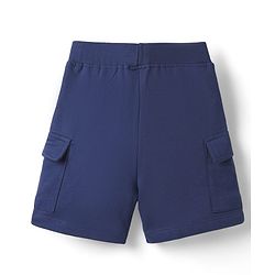 Babyhug Single Jersey Knit Half Sleeves Shirt & Shorts with Tropical Print - Navy Blue