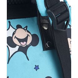 Babyhug Disney Minty Mickey Whimsy Smart Diaper Backpack - Light Blue| Adjustable Shoulder Strap| Insulated Bottle Pouches| Smart Bottom Zipper| Wipes Dispenser| Wide Fish-mouth Opening