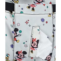 Babyhug Disney Mickey & Friends Classic Charm Smart Diaper Backpack - Off-White| Adjustable Shoulder Strap| Insulated Bottle Pouches| Smart Bottom Zipper| Wipes Dispenser| Wide Fish-mouth Opening