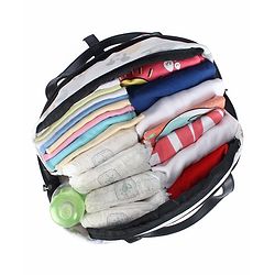 Babyhug Disney Retro Mickey Pop Smart Diaper Backpack - White| Adjustable Padded Shoulder Strap| Insulated Bottle Pouches| Wipes Dispenser| Wide opening| Anti-theft Back Pouch