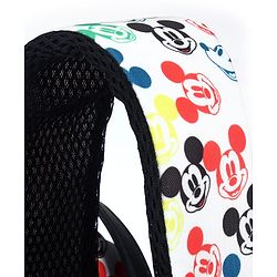 Babyhug Disney Retro Mickey Pop Smart Diaper Backpack - White| Adjustable Padded Shoulder Strap| Insulated Bottle Pouches| Wipes Dispenser| Wide opening| Anti-theft Back Pouch