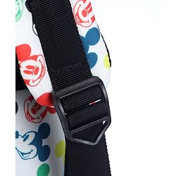 Babyhug Disney Retro Mickey Pop Smart Diaper Backpack - White| Adjustable Padded Shoulder Strap| Insulated Bottle Pouches| Wipes Dispenser| Wide opening| Anti-theft Back Pouch
