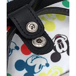 Babyhug Disney Retro Mickey Pop Smart Diaper Backpack - White| Adjustable Padded Shoulder Strap| Insulated Bottle Pouches| Wipes Dispenser| Wide opening| Anti-theft Back Pouch