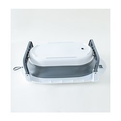 Babyhug Foldable Baby Bath Tub with Drain Plug - Grey