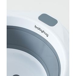 Babyhug Foldable Baby Bath Tub with Drain Plug - Grey