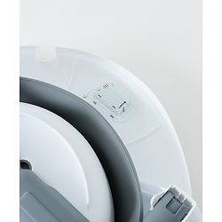 Babyhug Foldable Baby Bath Tub with Drain Plug & Temperature indicator- Grey