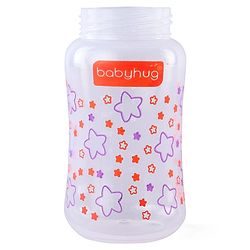 Babyhug Wide Neck Feeding Bottle with Silicone Nipple Dino Print - 250ml| Microwave and Sterilizer Safe| BPA Free| Easy to Clean & Hygienic| Measuring Scale| Anti-colic| Leak Proof