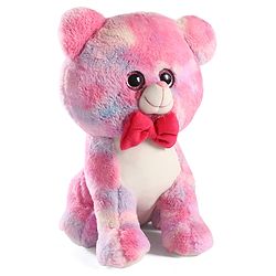 Babyhug Glitter Eyes Rainbow Cat Soft Toy Pink - Height 38 cm