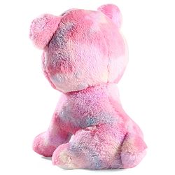 Babyhug Glitter Eyes Rainbow Cat Soft Toy Pink - Height 38 cm