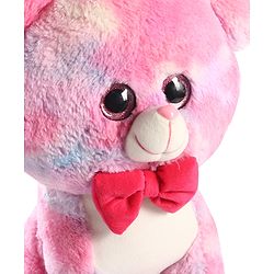 Babyhug Glitter Eyes Rainbow Cat Soft Toy Pink - Height 38 cm