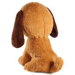 Babyhug Glitter Eyes Dog Soft Toy Brown - Height 38 cm