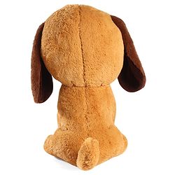 Babyhug Glitter Eyes Dog Soft Toy Brown - Height 38 cm
