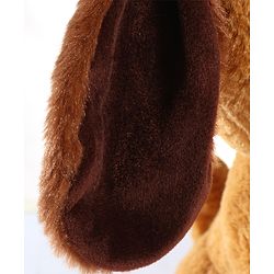 Babyhug Glitter Eyes Dog Soft Toy Brown - Height 38 cm