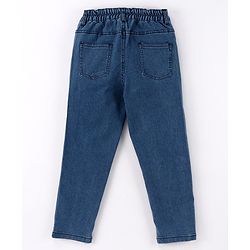 Babyhug Cotton Woven Full Sleeves Printed Shirt & Denim Jeans Set - Blue
