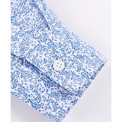 Babyhug Cotton Woven Full Sleeves Printed Shirt & Denim Jeans Set - Blue