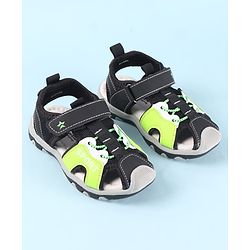 Cute Walk by Babyhug Velcro Closure Sandals With Sport Print - Green