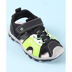 Cute Walk by Babyhug Velcro Closure Sandals With Sport Print - Green