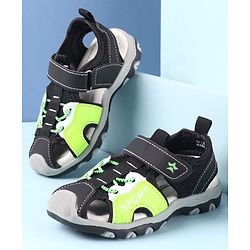 Cute Walk by Babyhug Velcro Closure Sandals With Sport Print - Green
