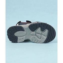 Cute Walk by Babyhug Sandals with Velcro Closure - Navy Blue & Orange