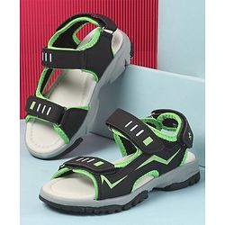 Cute Walk by Babyhug Sandals with Velcro Closure - Navy Blue & Orange