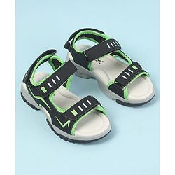 Cute Walk by Babyhug Sandals with Velcro Closure - Navy Blue & Orange