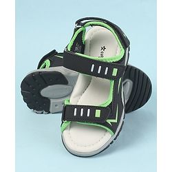Cute Walk by Babyhug Sandals with Velcro Closure - Navy Blue & Orange