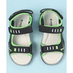 Cute Walk by Babyhug Sandals with Velcro Closure - Navy Blue & Orange