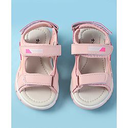 Cute Walk by Babyhug Velcro Closure Sandals with Fashion Applique - Pink