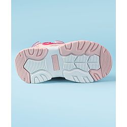 Cute Walk by Babyhug Velcro Closure Sandals with Fashion Applique - Pink
