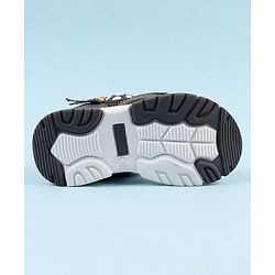 Cute Walk by Babyhug Sandals with Velcro Closure & 3D Applique - Black