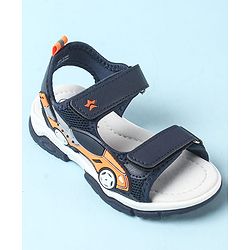 Cute Walk by Babyhug Sandals with Velcro Closure & 3D Applique - Black