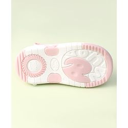 Cute Walk by Babyhug Velcro Closure Sandals with Bus Applique - Navy Blue