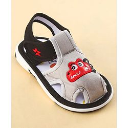 Cute Walk by Babyhug Sandals with Velcro Closure & Croco Patch - Navy Blue