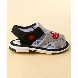 Cute Walk by Babyhug Sandals with Velcro Closure & Croco Patch - Navy Blue