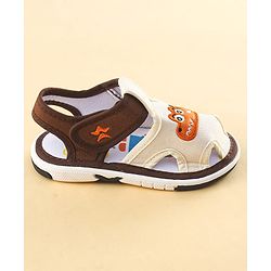 Cute Walk by Babyhug Sandals with Velcro Closure & Croco Patch - Navy Blue