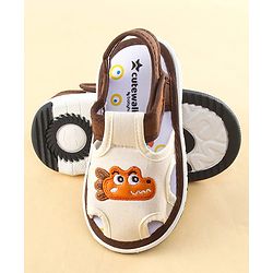 Cute Walk by Babyhug Sandals with Velcro Closure & Croco Patch - Navy Blue