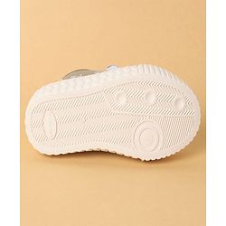 Cute Walk by Babyhug Velcro Closure Shoes with Dino Print - Green