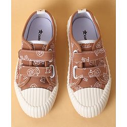 Cute Walk by Babyhug Velcro Closure Shoes with Dino Print - Green
